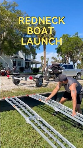 Homemade Boat Launch