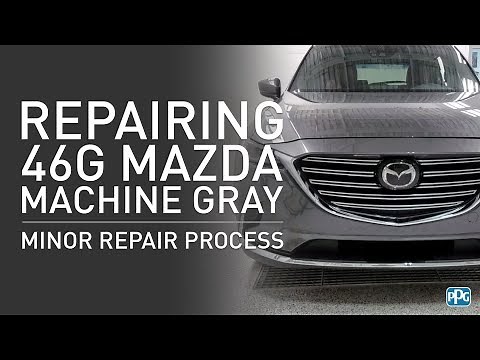 PPG Mazda Paint Code 46G Machine Gray Minor Repair Process (Part 1)