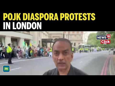 POJK Diaspora Protests Against Pakistani Military Atrocities At Hyde Park In London