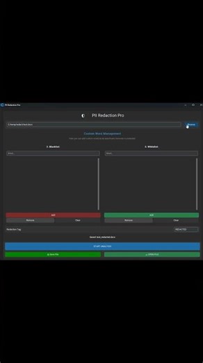 How to redact PII automatically and Locally Processed