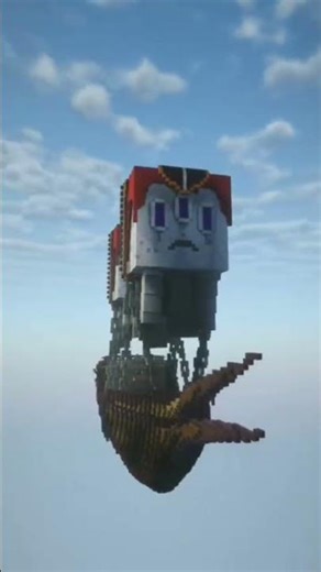 Minecraft Flying Ship Build 🚢☁️ | Wait For The End 😱 #minecraft #shorts