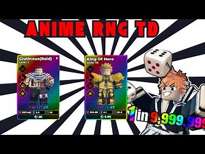 ANIME RNG TD BEST TOWER DEFENSE ROBLOX GAME! LEVEL UP GUIDE