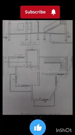 winder staircase design with best house plan|| Civil engineering drawing |floor plan#home