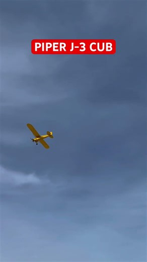 😍PIPER J-3 CUB TAKING OFF #shorts #aviation #piper #pilot #flying #takeoff
