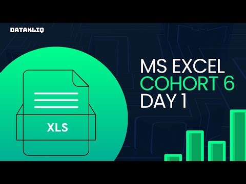 Datakliq Cohort 6 Excel Day 1