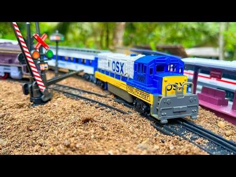 Find and Assemble the Fenfa Steam Classic Train and the Fenfa OSX Diesel Railcar Train - DS Toy