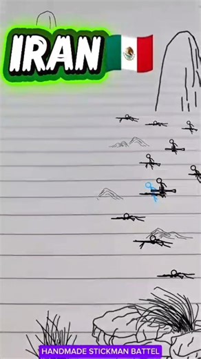 World war 3 scenario Iran vs America ⚔️💀#stickman #trending #animation
