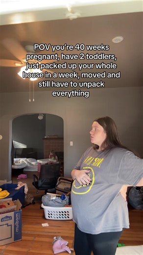 Not to mention we also moved at the beginning of the year when I was a month pregnant. We had so much on our plate in December and it’s just now hitting me how much we did by ourselves #fyp #iowa #moving #40weekspregnant #fromthedrafts