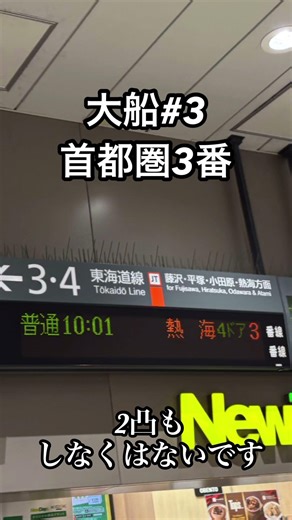 Ofuna Station Platform 3, Metropolitan Area Platform 3
