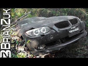 BMW 335i Crash Off Hill
