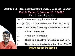 CSIR UGC NET December 2023 | Mathematical Sciences | Real Analysis | Part B | Question ID 704022 |