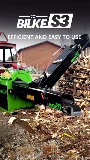 FIREWOOD PROCESSOR WITH AUTOMATIC FEED #firewoodprocessor #bilkes3 #firewood #brennholz #klapikone