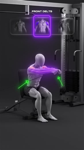 🔥 3D Shoulder Builder — Cable Machine Only If you want fully rounded, defined shoulders without stressing your joints, this cable-only routine is your solution. The constant resistance of the cables keeps your delts under tension from start to finish, forcing clean activation and superior muscle control. ➤ Front Delts Power Builds strength, fullness, and anterior shoulder stability. ➤ Front Delts Isolation Sharpens muscle control and improves symmetry. ➤ Lateral Delts / Front Delts Creates the 