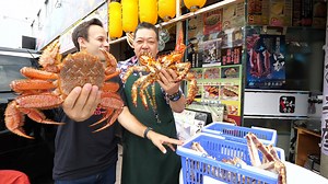3.5M views · 43K reactions | Stay safe everyone! Check out the Most UNIQUE Street Food of Japan - A SPIKY Crab BREAKFAST + A Seafood Tour of Sapporo, Hokkaido, Japan!!! Make sure to follow along behind the scenes www.instagram.com/thefoodranger | The Food Ranger | Facebook