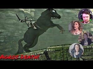 Gamers React to: Agro's "Death" in Shadow of the Colossus (Marz, JackSepticEye, Gab Smolders+ More)