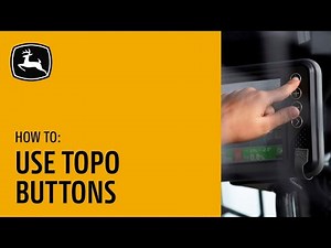 How To Use Topo Buttons | John Deere SmartGrade™