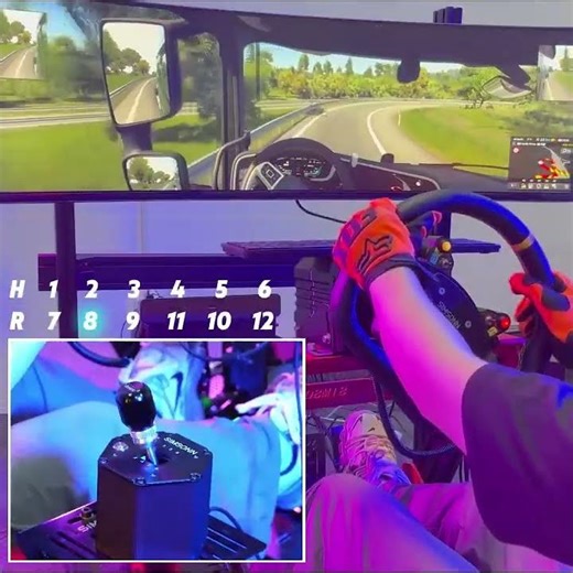 SIMSONN PC 6+R H Gear Shifter compatible with Logitech G27 G29 G25