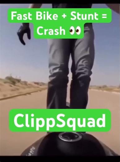 Motorcycle Stunt Gone Wrong 😱