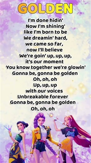 Golden lyrics #vocal