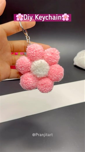 Diy Cute Keychain ideas 🌸🔑 #shorts #diy #keychain