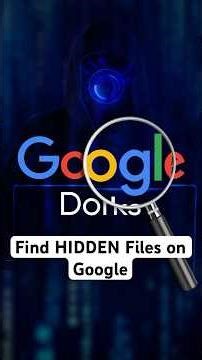 Google Dorking (Hacking) Part 2: Find HIDDEN Files on Google