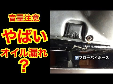 出過ぎ？ブローバイホースからのオイルってどれくらい出るの？教えてください。 / Harley Davidson Shovelhead