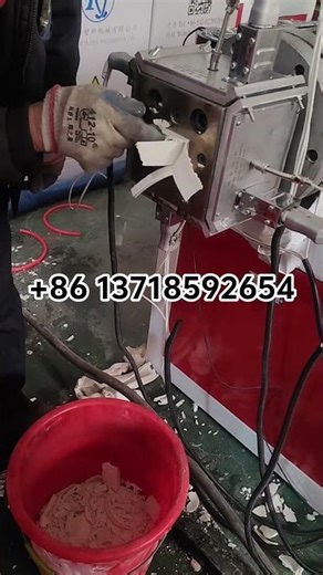 The very beginning for testing pvc profile machine