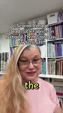 I Found SO Much Vintage Deadstock Fabric for 50% Off! 😍