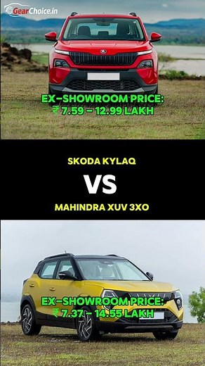 Skoda Kylaq vs Mahindra XUV 3XO | Price, Size & Interior Comparison 2026 🔥