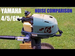 Yamaha 6Hp 4 Stroke outboard noise comparison cowling on/off