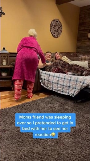 Getting In Bed With Mom’s Friend To See Her Reaction