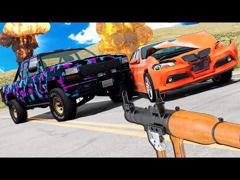 CARHUNT But With ROCKET LAUNCHERS in BeamNG Drive Mods!