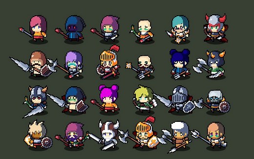 【Unity素材推荐】2D人物订制生成插件 可自由组合生成2D人物序列图 2D Pixel Unit Maker - SPUM
