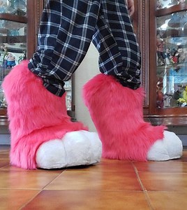 Watermelon Red Fursuit Digi Outdoor Feet Paws - Etsy