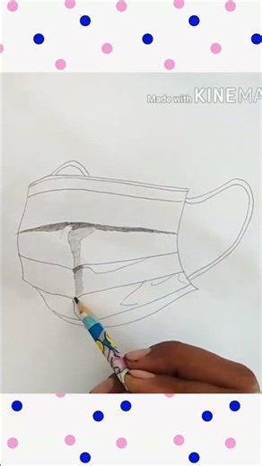 Face Mask Drawing Step by Step #shorts