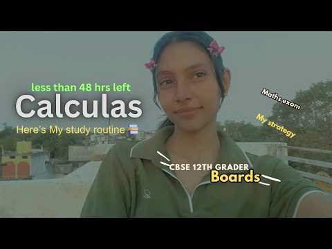 Honest Study Routine of a Class 12 Student | Board Exam Preparation