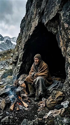 He was living in a cave… then this happened ❤️ #transformation #beforeandafter #shorts