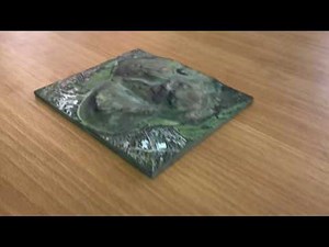 3D Printing Terrain Maps - GIS models in Full Colour