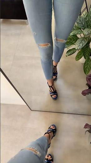 High Heels Try On | Blue Platform Stiletto Sandals #highheels #heels #sandals #stilettoheels #foot