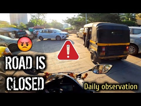 ROAD IS CLOSED ❌️ No signboard | Daily observation | Yamaha R15
