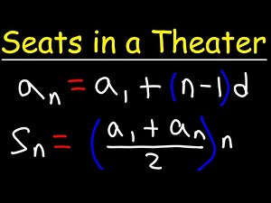 Partial Sums of an Arithmetic Sequences - Number of Seats in a Theater - GED Math