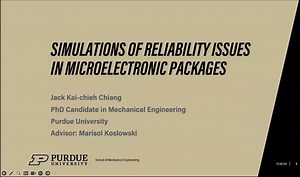 Simulations of Reliability Issues in Microelectronic Packages
