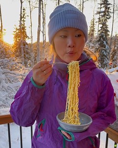 1M views · 3.8K reactions | POV: Eating ramen outside in Alaska 略 | FOODbible | Facebook