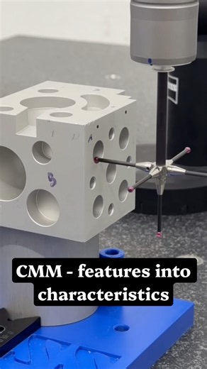 CMM Time Lapse 💻 Probing Bores and Planes #cmm #quality #manufacturing #technology