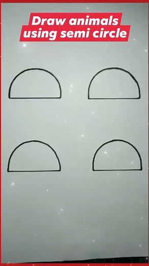 How to draw animals using semi circle! #simplestepforbeginners #stepbystepdrawing #stepbysteptutorial #drawingideas #reelsvideo #fbreels #fyp | Monica Aguilar