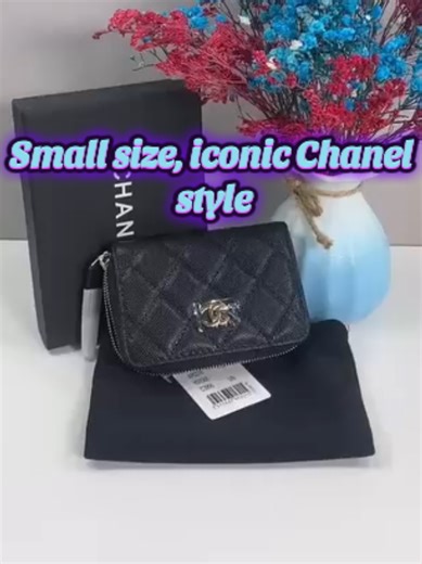Chanel Classic Zipped Coin Purse in black caviar leather with gold-tone hardware — a compact essential featuring timeless Chanel elegance and durable, everyday luxury. #ChanelCaviar #ChanelWallet #TimelessChanel #LuxuryEssentials #ChanelLover