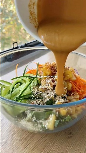 PEANUT SOBA NOODLE SALAD 🥜