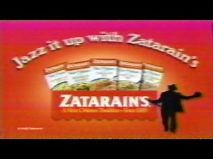 Retro Zatarain's New Orleans Red Beans And Rice Commercial 2000 Jazz It Up