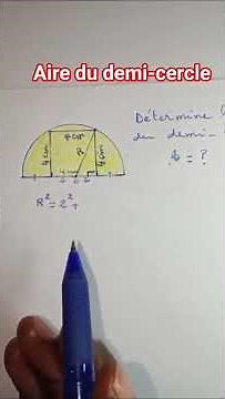 Can you determine the area of ​​the semicircle? #maths high school 9th ​​grade # square