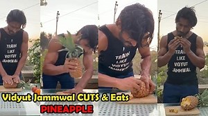 135K views · 20 shares | Vidyut Jammwal CUTS & Eats PINEAPPLE Like An ANIMAL With His BARE HANDS | Movie Talkies | Facebook